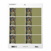 Saint Joan von Arc gestettetes Glas Bild (Vorne)