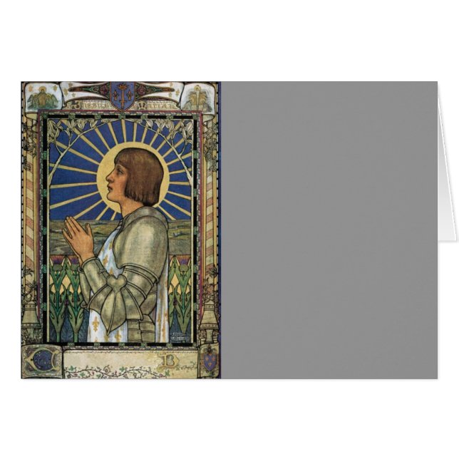 Saint Joan von Arc gestettetes Glas Bild (Vorderseite (Horizontal))