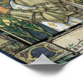 Saint Joan von Arc gestettetes Glas Bild Poster (Ecke)