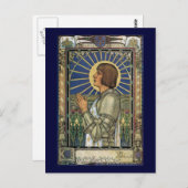 Saint Joan von Arc gestettetes Glas Bild Postkarte (Vorne/Hinten)