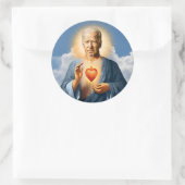 Saint Joe Biden Prayer Candle Runder Aufkleber (Tasche)