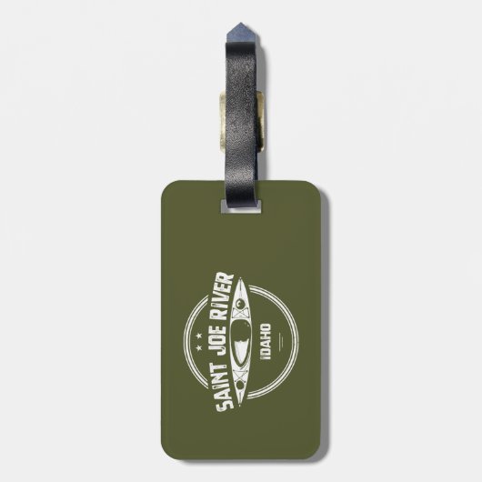 Saint Joe River Idaho Kayaking Gepäckanhänger (Rückseite vertikal)