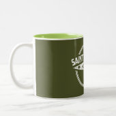 Saint Joe River Idaho Kayaking Zweifarbige Tasse (Links)