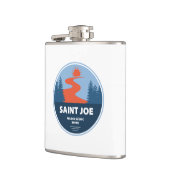 Saint Joe Wild und Landschaftlicher Fluss Idaho Flachmann (Links)