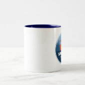 Saint Joe Wild und Landschaftlicher Fluss Idaho Zweifarbige Tasse (Mittel)