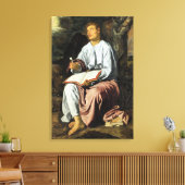 Saint John at Patmos, fine art, Leinwanddruck (Insitu (Wohnzimmer))