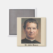 Saint John Bosco Portrait Magnet (Vorderseite/Rückseite)