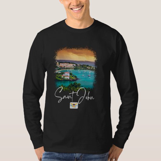 Saint John Island Sunset T-Shirt (Vorderseite)