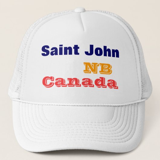 Saint John NB Kanada Truckerkappe (Vorderseite)