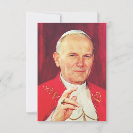 Saint John Paul II Apostle of Dignity Holy Card Dankeskarte (Vorderseite)