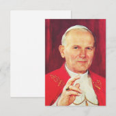 Saint John Paul II Apostle of Dignity Holy Card Dankeskarte (Vorne/Hinten)