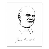 Saint John Paul II Rubber Briefmarke Gummistempel (Prägung)