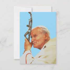 Saint John Paul II Witness to Hope Holy Card Dankeskarte