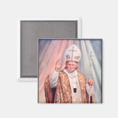 Saint John Paul II. zeigt diesen Heiligen Stolz. Magnet (Vorderseite/Rückseite)