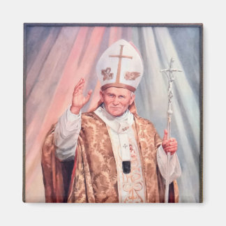 Saint John Paul II. zeigt diesen Heiligen Stolz. Magnet