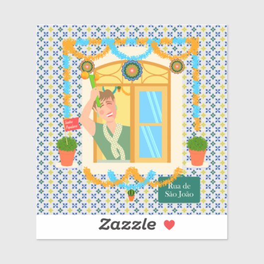 Saint John Portusese Festa Neighbor Aufkleber (Blatt)