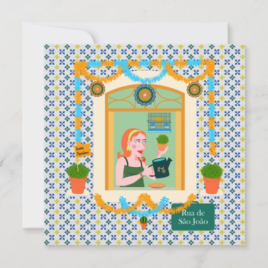 Saint John Portusese Festa Neighbor Einladung (Vorderseite)