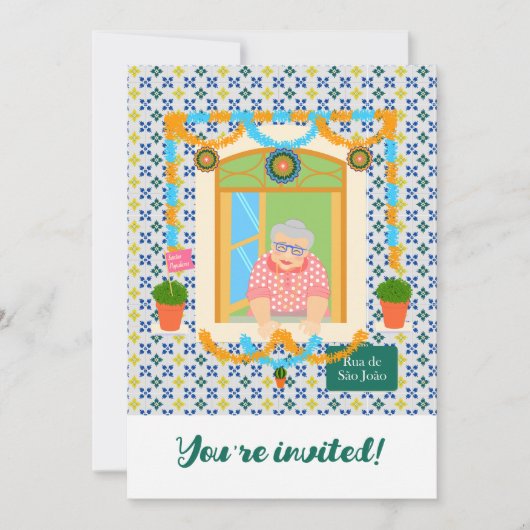 Saint John Portusese Festa Neighbor Einladung (Vorderseite)