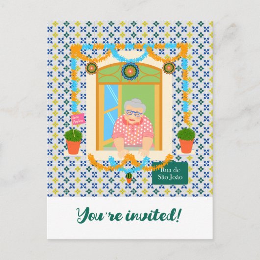 Saint John Portusese Festa Neighbor Einladungspostkarte (Vorderseite)