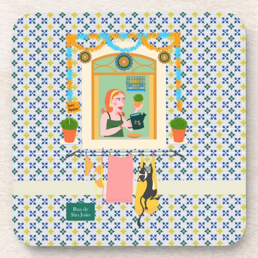 Saint John Portusese Festa Neighbor Getränkeuntersetzer (Vorderseite)