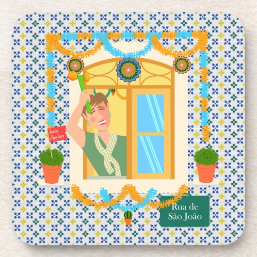 Saint John Portusese Festa Neighbor Getränkeuntersetzer (Vorderseite)