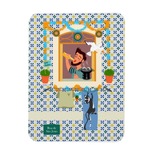 Saint John Portusese Festa Neighbor Magnet (Vertikal)