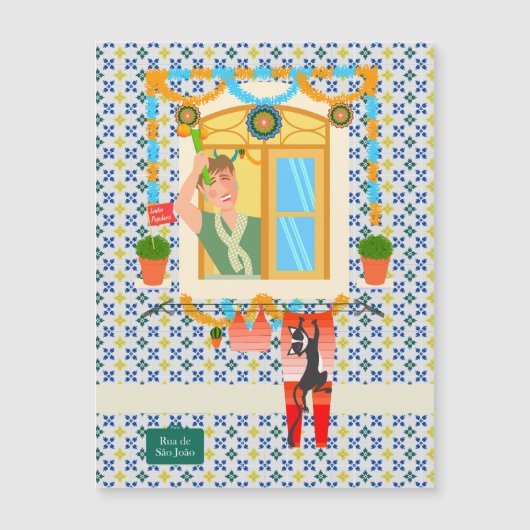 Saint John Portusese Festa Neighbor Magnetkarte (Vorderseite)