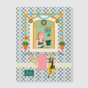 Saint John Portusese Festa Neighbor Magnetkarte