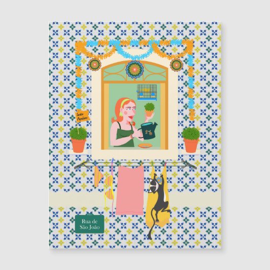 Saint John Portusese Festa Neighbor Magnetkarte (Vorderseite)