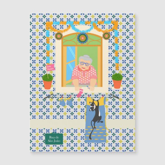 Saint John Portusese Festa Neighbor Magnetkarte (Vorderseite)