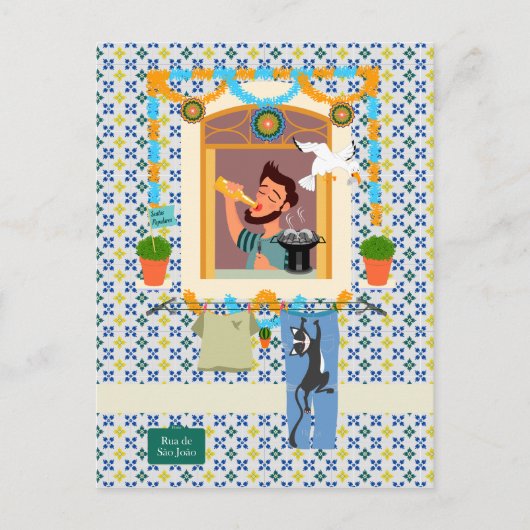 Saint John Portusese Festa Neighbor Postkarte (Vorderseite)