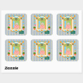 Saint John Portusese Festa Neighbor Quadratischer Aufkleber (Blatt)