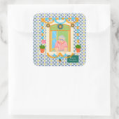 Saint John Portusese Festa Neighbor Quadratischer Aufkleber (Tasche)