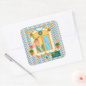 Saint John Portusese Festa Neighbor Quadratischer Aufkleber (Umschlag)