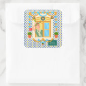 Saint John Portusese Festa Neighbor Quadratischer Aufkleber (Tasche)