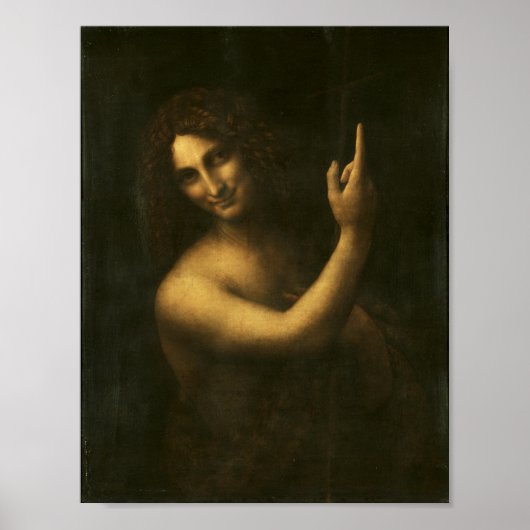 Saint John the Baptist by Leonardo da Vinci Poster (Vorne)