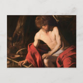 Saint John The Baptist - Caravaggio Postkarte (Vorderseite)