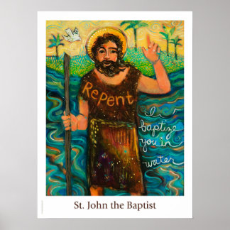 Saint John the Baptist Christliches Poster