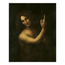 Saint John the Baptist Leonardo da Vinci Glossy