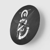 Saint John The Baptist Runde Wanduhr (Winkel)
