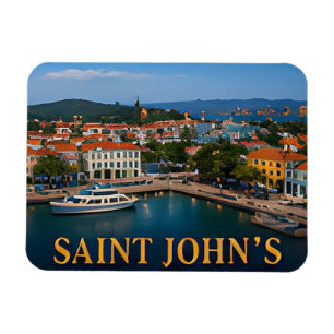 ✈️ Saint John's Antigua Reise-Geschenk 🌴 Magnet