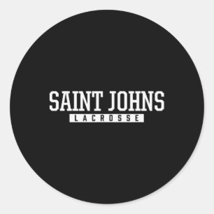 Saint Johns High School Lacrosse Runder Aufkleber