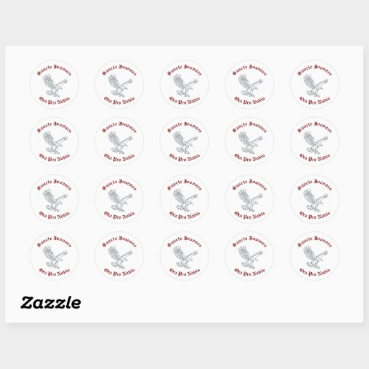 Saint John's Wine Stickers (Blatt)