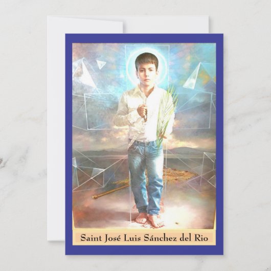 Saint José Luis Sánchez del Rio Card Karte (Vorderseite)