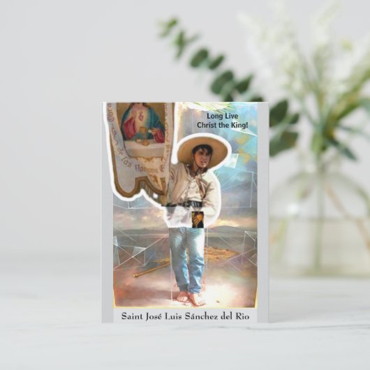 Saint José Luis Sánchez del Rio Card Postkarte (Stehend Vorderseite)