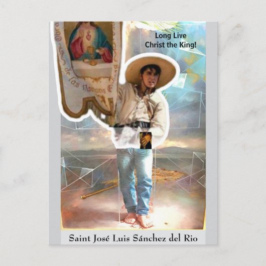 Saint José Luis Sánchez del Rio Card Postkarte (Vorderseite)