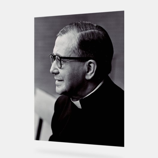 Saint Josemaria Escriva Acrylschild (Winkel)