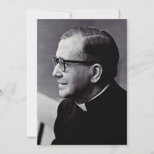 Saint Josemaria Escriva Dankeskarte (Vorderseite)