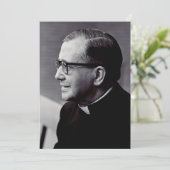 Saint Josemaria Escriva Dankeskarte (Stehend Vorderseite)