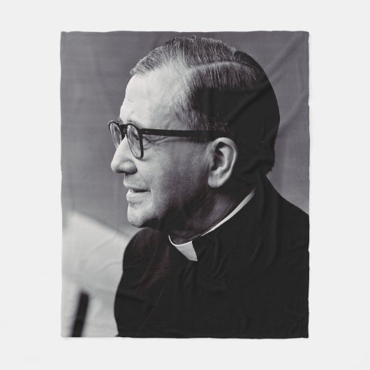 Saint Josemaria Escriva Fleecedecke (Vorderseite)